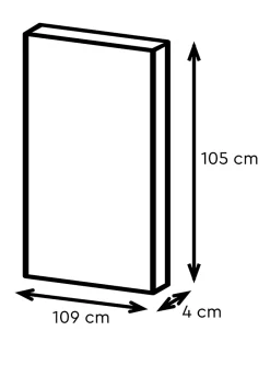 Verrière acier noir 4 vitrages opales H.105 x l.109 cm- Verrière