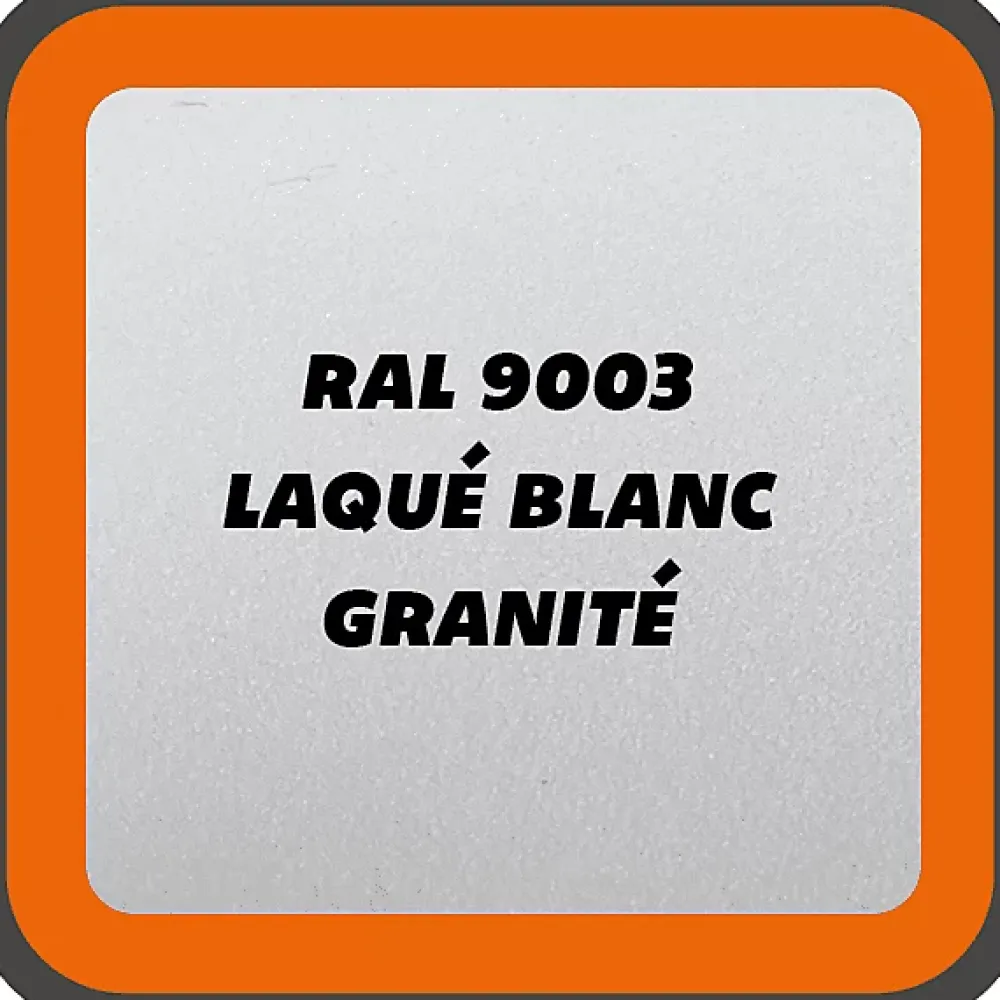MySystem Verrière<Verrière ArtDéco 8 - L x H : 170 x 125 cm - Laqué blanc 9003 granité - vitrages inclus