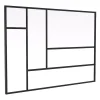Vente-unique Verrière atelier design en aluminium thermolaqué 180x130 cm - Noir - ARTENA- Verrière
