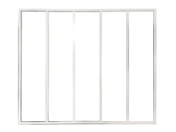 Vente-unique Verrière atelier en aluminium thermolaqué - 150x130 cm - Blanc - BAYVIEW- Verrière