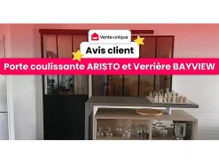 Vente-unique Verrière<Verrière atelier en aluminium thermolaqué - L240 x H130 - Blanc - BAYVIEW