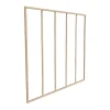 Vente-unique Verrière atelier en aluminium thermolaqué - 150x130 cm - Naturel clair - BAYVIEW- Verrière