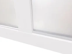 Vente-unique Verrière atelier en aluminium thermolaqué - 210x130 cm - Blanc - BAYVIEW- Verrière