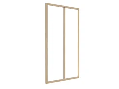 Vente-unique Verrière<Verrière atelier en aluminium thermolaqué - 60x105 cm - Naturel clair - BAYVIEW