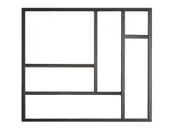 Vente-unique Verrière<Verrière atelier en aluminium thermolaqué 150x130 cm - Noir - ARTENA