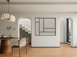 Vente-unique Verrière<Verrière atelier en aluminium thermolaqué 150x130 cm - Noir - ARTENA