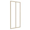 Vente-unique Verrière<Verrière atelier en aluminium thermolaqué - 60x130 cm - Naturel clair - BAYVIEW