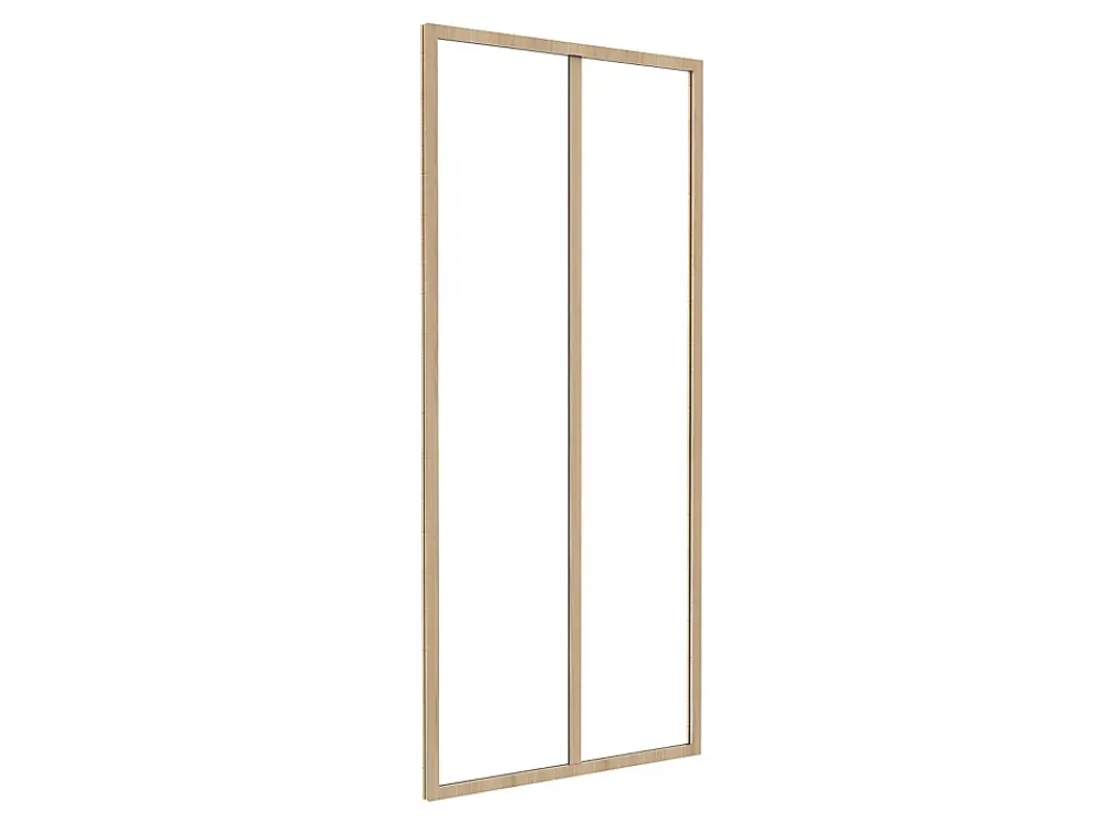 Vente-unique Verrière<Verrière atelier en aluminium thermolaqué - 60x130 cm - Naturel clair - BAYVIEW