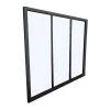 Vente-unique Verrière<Verrière atelier en aluminium thermolaqué - 90x105 cm - Noir - BAYVIEW