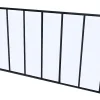 Vente-unique Verrière<Verrière atelier en aluminium thermolaqué - 180x105 cm - Noir - BAYVIEW