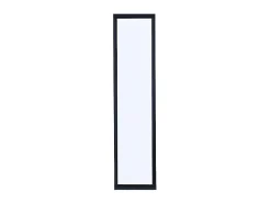 Vente-unique Verrière atelier en aluminium thermolaqué - 30x130 cm - Noir - BAYVIEW- Verrière