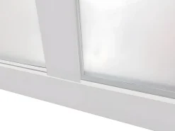 Vente-unique Verrière atelier en aluminium thermolaqué - 180x105 cm - Blanc - BAYVIEW- Verrière