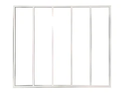 Vente-unique Verrière<Verrière atelier en aluminium thermolaqué - 150x105 cm - Blanc - BAYVIEW