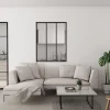 AICA Sanitaire Verrière<Verrière Atelier Noir 93 x 108 cm - Aluminium , Verre Trempé 4 mm - 3 vitrages - AICA