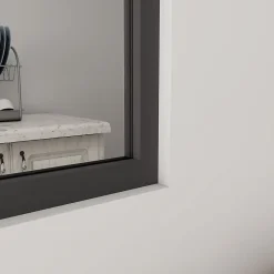 AICA Sanitaire Verrière<Verrière Atelier Noir 93 x 108 cm - Aluminium , Verre Trempé 4 mm - 3 vitrages - AICA