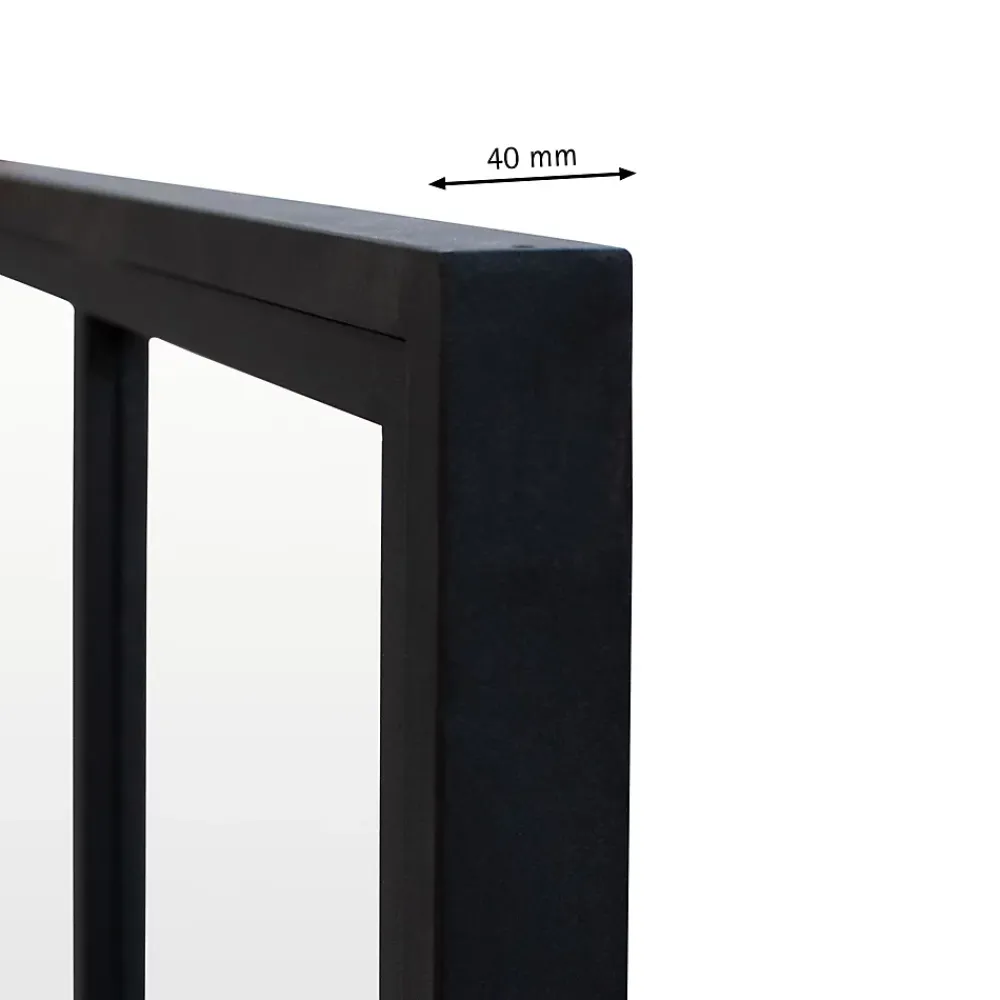 Schulte Verrière atelier - H.108xl.153- 5 vitrages -transparent -cadre et profilés noir mat- Verrière