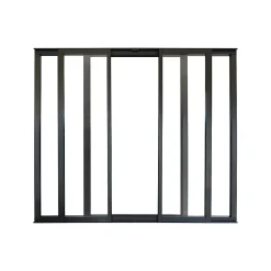 Verrière<Verrière coulissante 4 carreaux transparents, coloris noir mat H108 x l.123cm