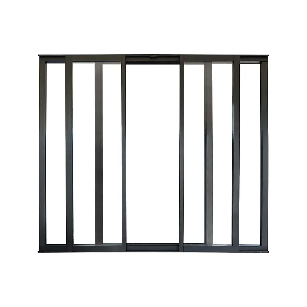 Verrière<Verrière coulissante 4 carreaux transparents, coloris noir mat H108 x l.123cm
