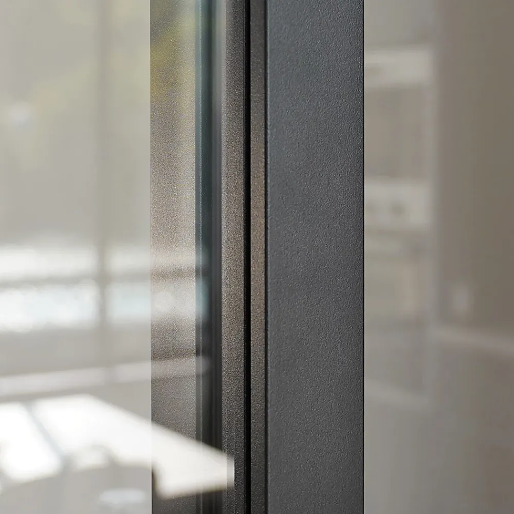 Verrière<Verrière coulissante 4 carreaux transparents, coloris noir mat H108 x l.123cm