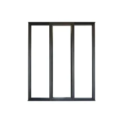 Verrière<Verrière coulissante 3 carreaux transparents, coloris noir mat H108 x l.93cm