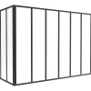 Vente-unique Verrière<Verrière d'angle d'atelier en aluminium thermolaqué - L210 x L120 x H130 - Noir - BAYVIEW