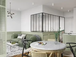 Vente-unique Verrière<Verrière d'angle d'atelier en aluminium thermolaqué - L210 x L120 x H130 - Noir - BAYVIEW