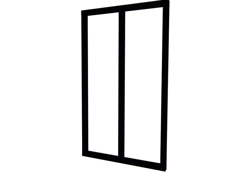 Optimum Verrière<Verrière en aluminium noir 2 carreaux H.110 x 63,2 cm