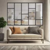 MySystem Verrière<Verrière Loft 5 sections - L x H : 160 x 150 cm - Laqué noir 9005 granité - vitrages inclus