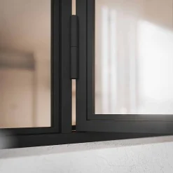 Mon Marché Déco Verrière<Verrière Ouvrante en Acier 3 Carreaux - Noir