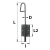 Afbat - Tb Industrie Sas Accesoire Pour Volet<Verrou baïonnette ø16 mm L. 500 mm acier noir Afbat