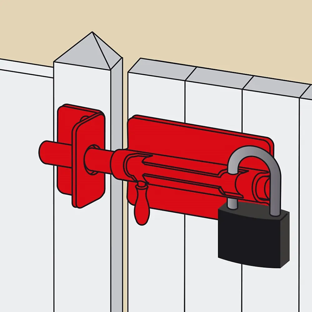 Afbat - Tb Industrie Sas Accesoire Pour Volet<Verrou de box PC + gâche Ø14 Acier Afbat