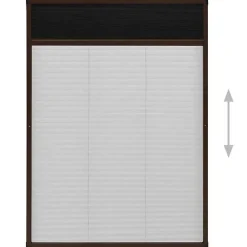 Vidaxl Moustiquaire Plissée pour Fenêtre Moustiquaire contre Insectes Volants Anti-moustique Maison Intérieur Aluminium 148655- Moustiquaire Pour Fenêtre
