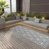 Vidaxl Tapis d'Extérieur Moquette de Terrasse Tapis de Balcon Tapis de Patio Moquette d'Intérieur Salle de Séjour Gris 317009- Moquette|Moquette