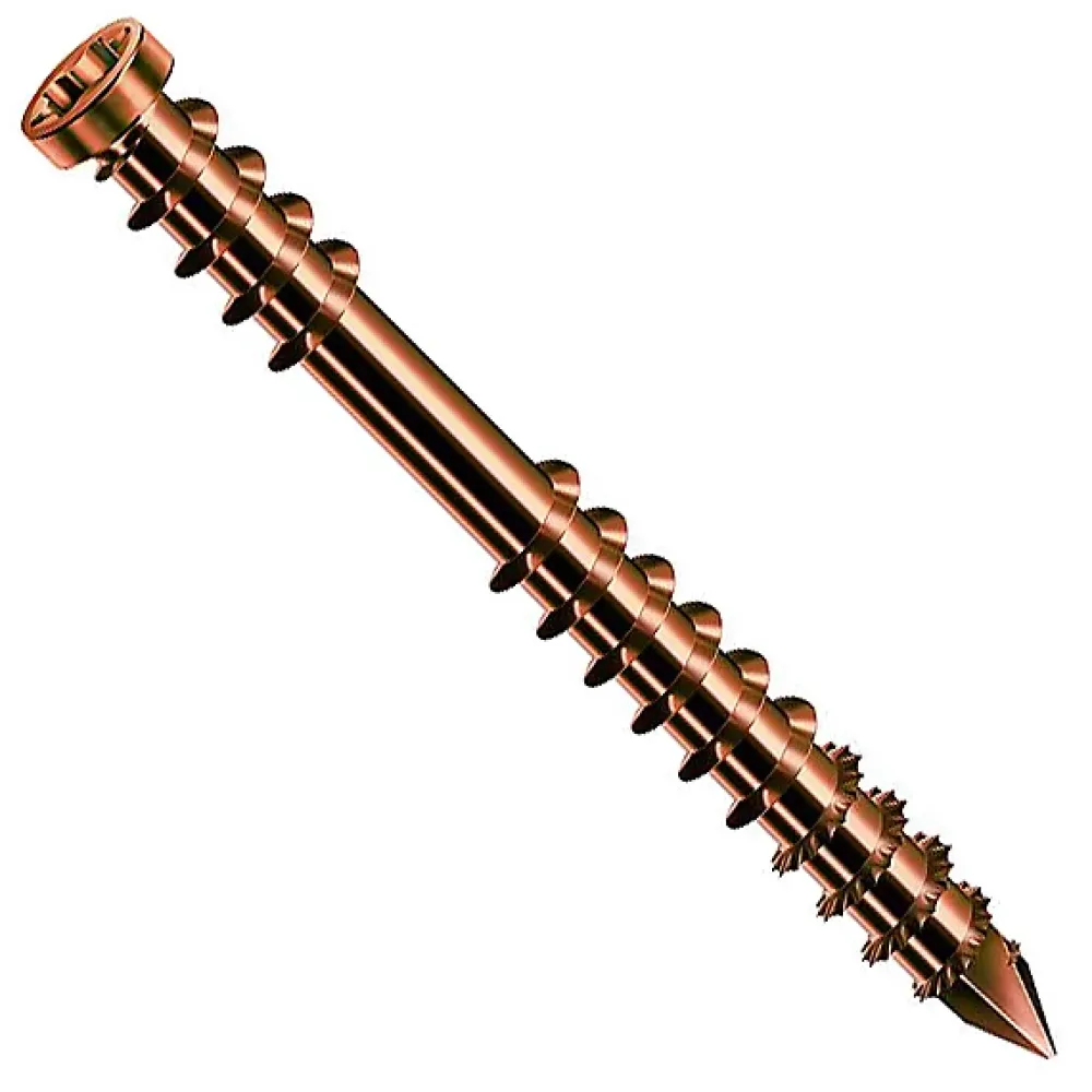 Spax Outils Parquet Et Sol Stratifié<Vis de terrasse 5x60 mm tête cylindrique T-STAR plus T25, pointe CUT, inox A2 antique, 100 pcs