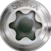 Spax Outils Parquet Et Sol Stratifié<Vis terrasse - Inox A4 bois dur - 6X60 mm - Filetage de fixation en 2 parties, pointe CUT - 100 vis