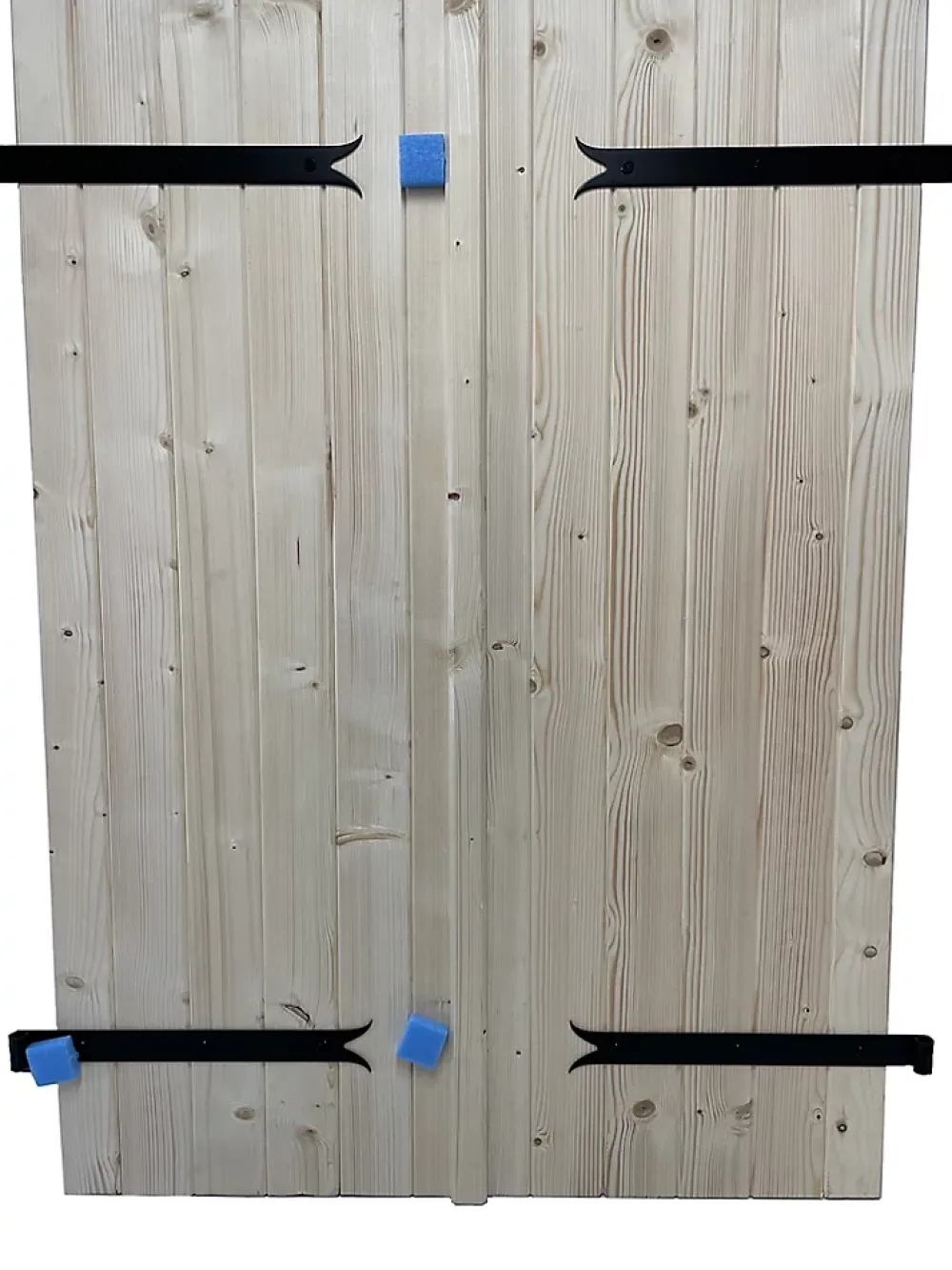 Volet battant acier et bois naturel - l.120 - H.125 cm - 2 vantaux- Volet Battant