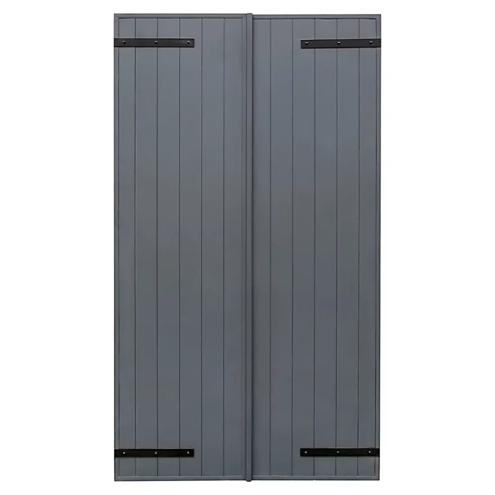 Fortia Volet battant aluminium anthracite - l.120 x H.175 cm - 2 vantaux- Volet Battant