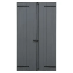 Fortia Volet battant aluminium anthracite - l.100 x H.135 cm - 2 vantaux- Volet Battant