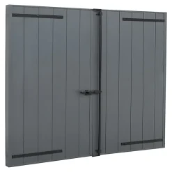Fortia Volet battant aluminium anthracite - l.120 x H.125 cm - 2 vantaux- Volet Battant