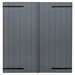 Fortia Volet battant aluminium anthracite - l.120 x H.125 cm - 2 vantaux- Volet Battant