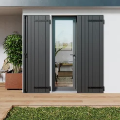 Fortia Volet Battant<Volet battant aluminium anthracite - l.120 x H.225 cm - 2 vantaux