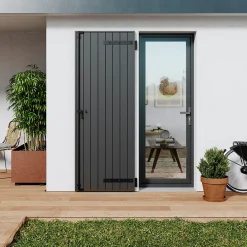 Fortia Volet Battant<Volet battant aluminium anthracite - l.80 x H.215 cm - 1 vantail