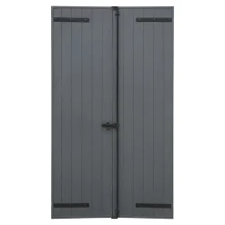 Fortia Volet battant aluminium anthracite - l.100 x H.115 cm - 2 vantaux- Volet Battant