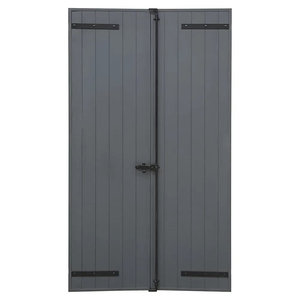 Fortia Volet battant aluminium anthracite - l.100 x H.115 cm - 2 vantaux- Volet Battant