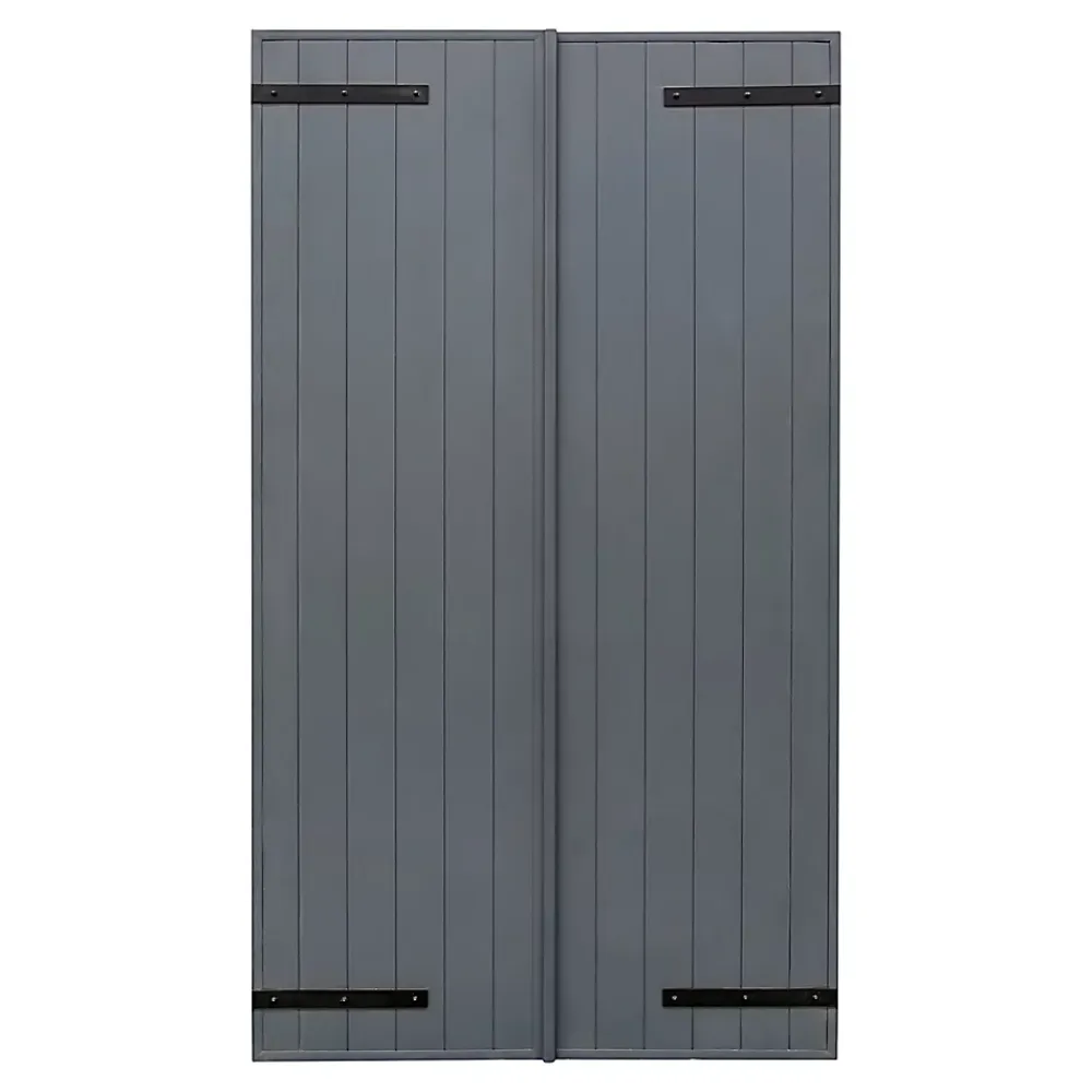 Fortia Volet battant aluminium anthracite - l.100 x H.115 cm - 2 vantaux- Volet Battant