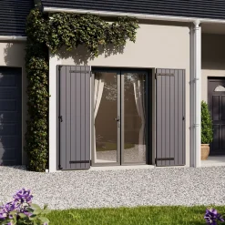 Fortia Volet Battant<Volet battant aluminium anthracite - l.140 x H.215 cm - 2 vantaux