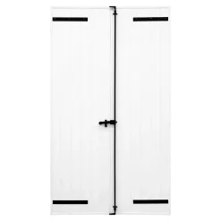 Fortia Volet battant aluminium blanc - l.120 x H.215 cm - 2 vantaux- Volet Battant
