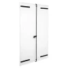 Fortia Volet battant aluminium blanc - l.100 x H.115 cm - 2 vantaux- Volet Battant