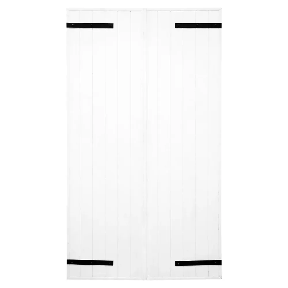 Fortia Volet battant aluminium blanc - l.120 x H.135 cm - 2 vantaux- Volet Battant