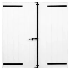 Fortia Volet battant aluminium blanc - l.120 x H.125 cm - 2 vantaux- Volet Battant